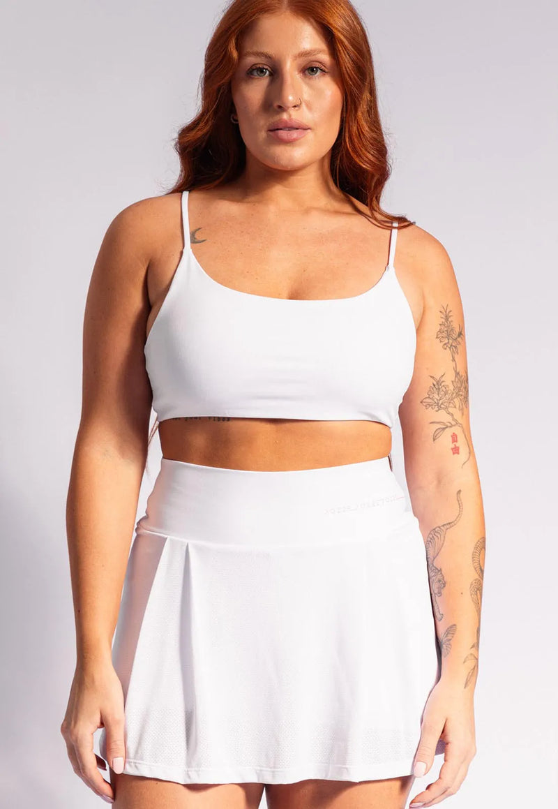 Top faixa liso branco cristal Urbane